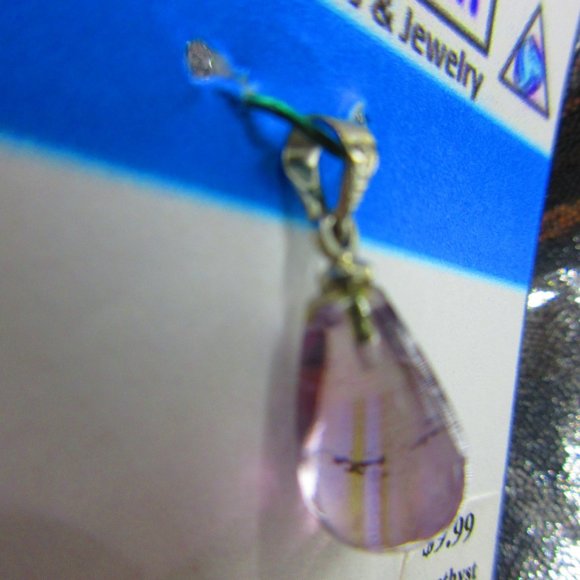 Amethyst Drop Gemstone Pendant - Picture 3 of 3